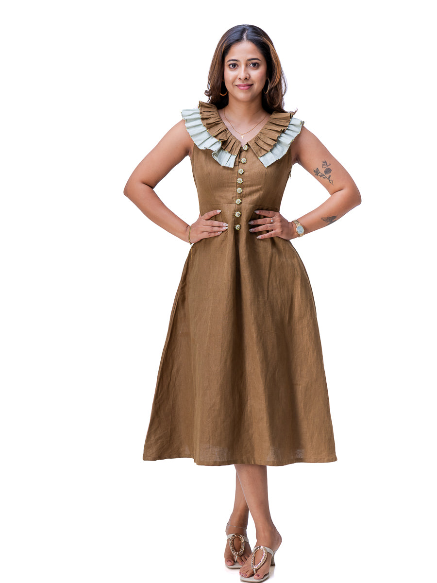 Oak Breeze Ruffle Dress